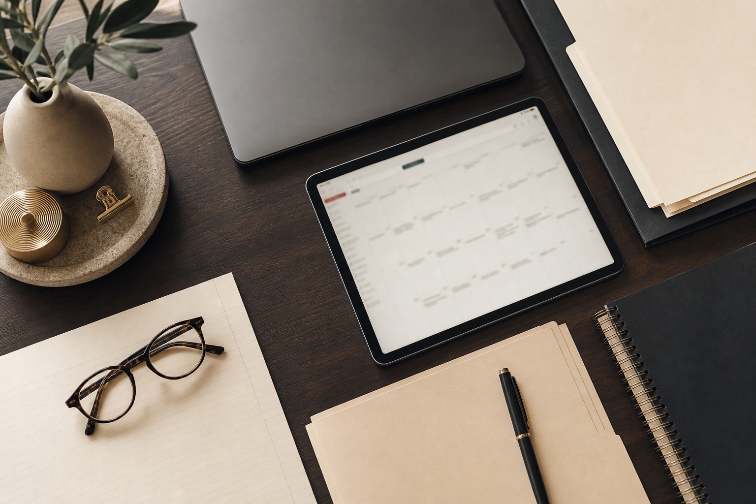 Organized case documents and calendar for litigation preparation